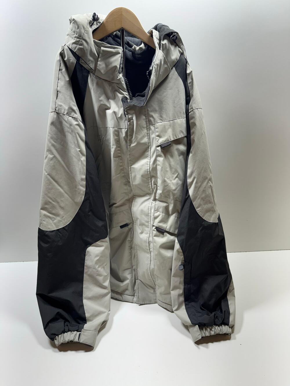 Nordic Travk Men’s Coat Jacket Sz L (42-44) Full Zip Fleece Lined Hooded Parka